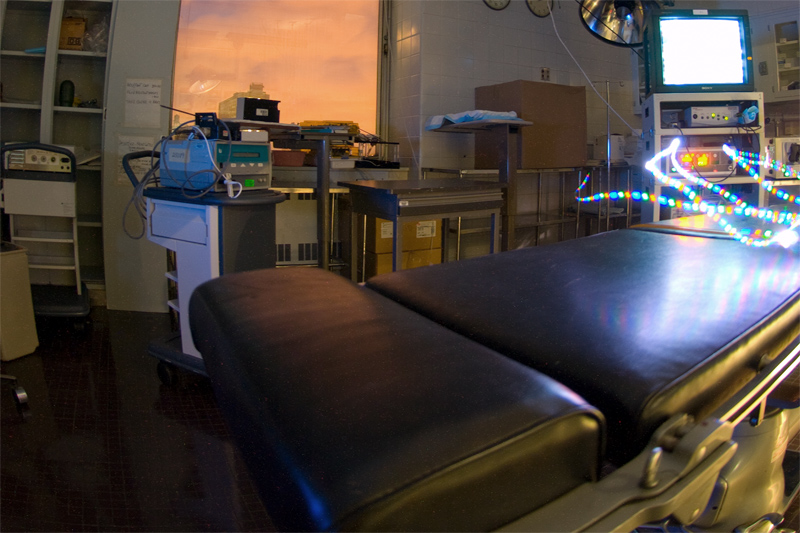 The operating facilities on the surgical research floor have full laparoscopic and endoscopic capabilities. A wide variety of experiments have evaluated everything from Natural Orifice Endoscopic Surgery to different operative approaches for hernia repair. Training modules are available for resident teaching. 