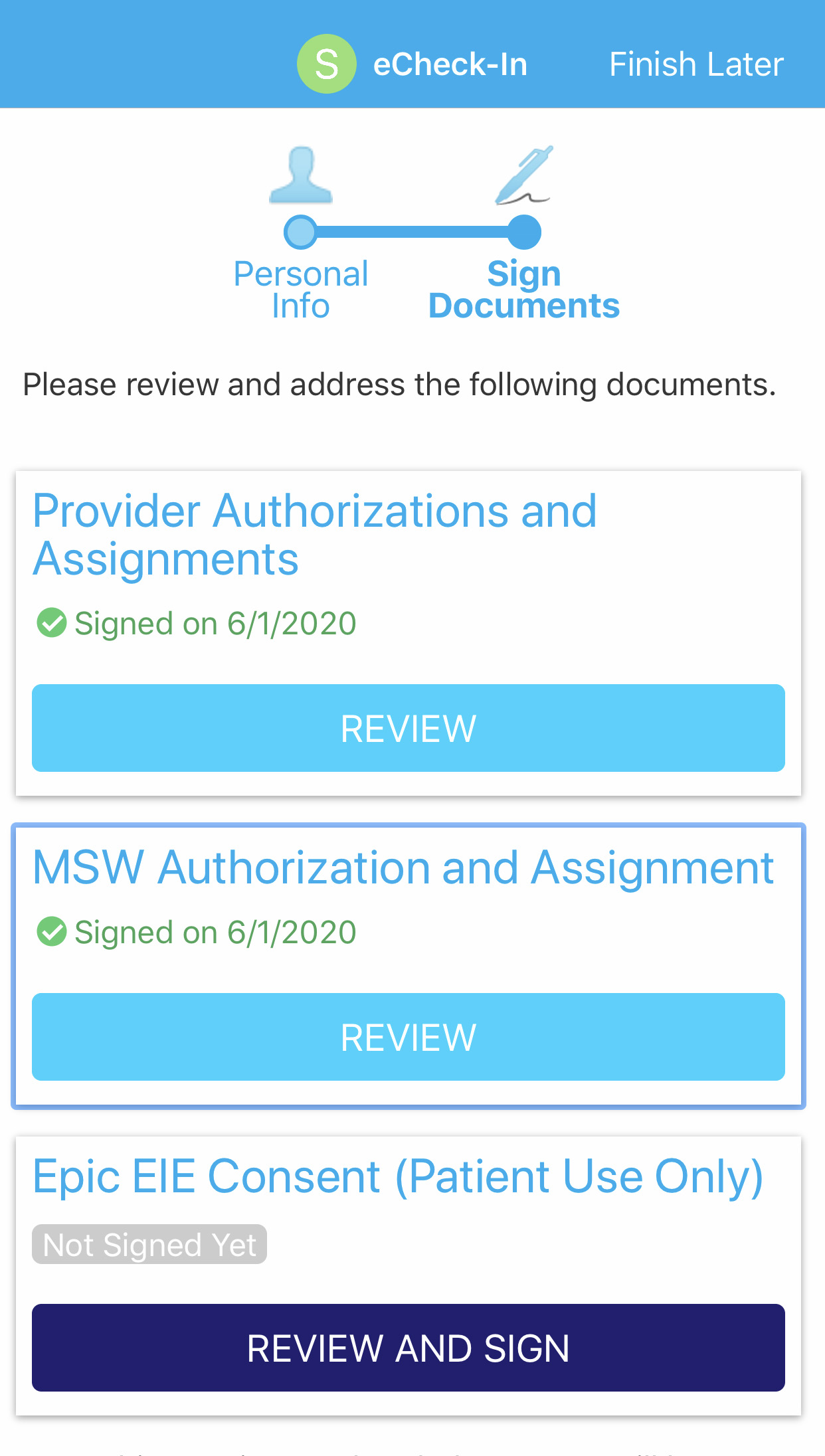 Updating Personal Information On MyChart