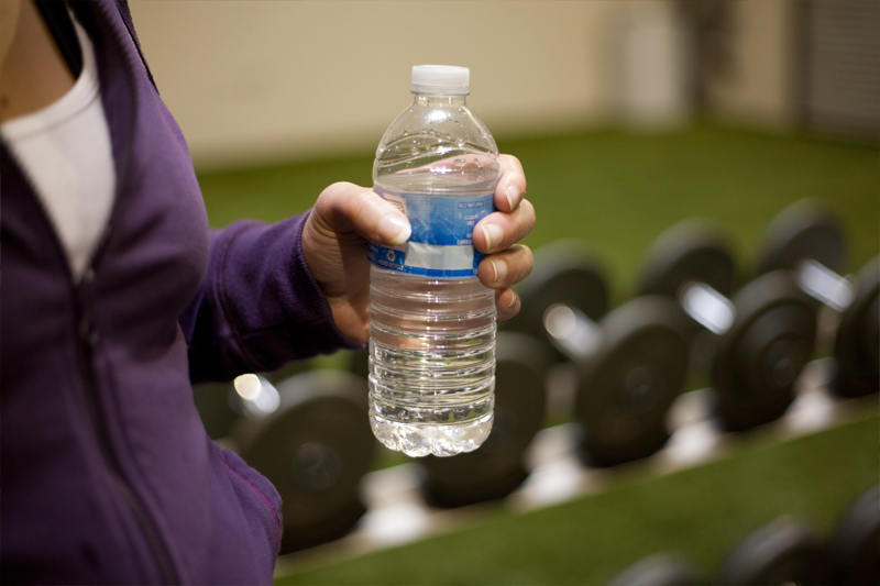Drinking water during exercise